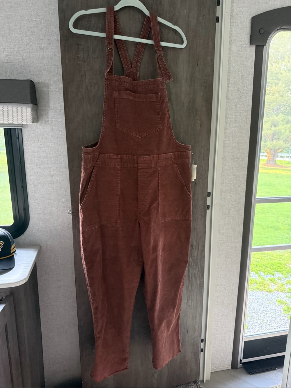 American Eagle Outfitters Brown Corduroy Overalls